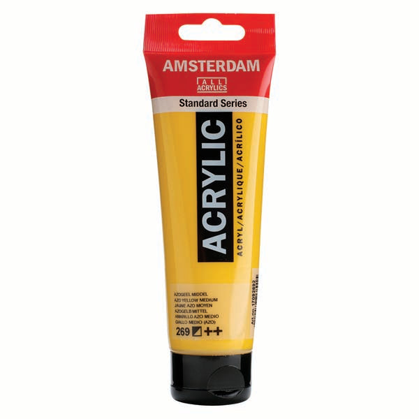 Amsterdam Acrylic Paint, 120ml - 269 - Azo Yellow Medium