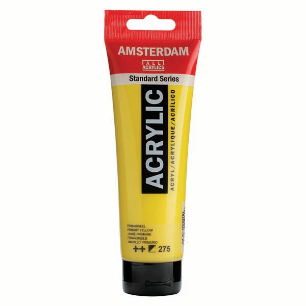 Amsterdam Acrylic Paint, 120ml - 275 - Prime Yellow