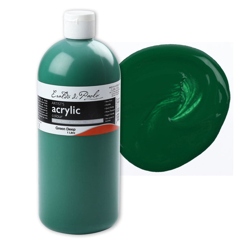 Eraldo di Paolo Acrylic Paint, Green Deep, 1L