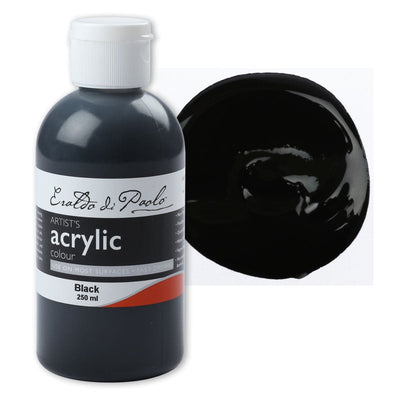 Eraldo di Paolo Acrylic Paint, Black, 250ml