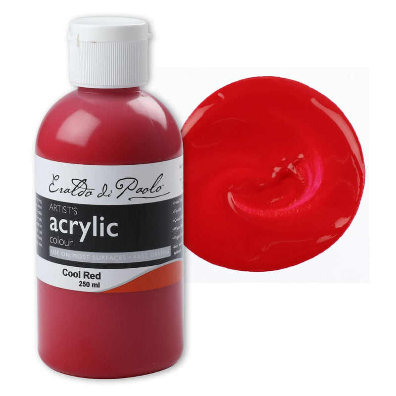 Eraldo di Paolo Acrylic Paint, Cool Red, 250ml