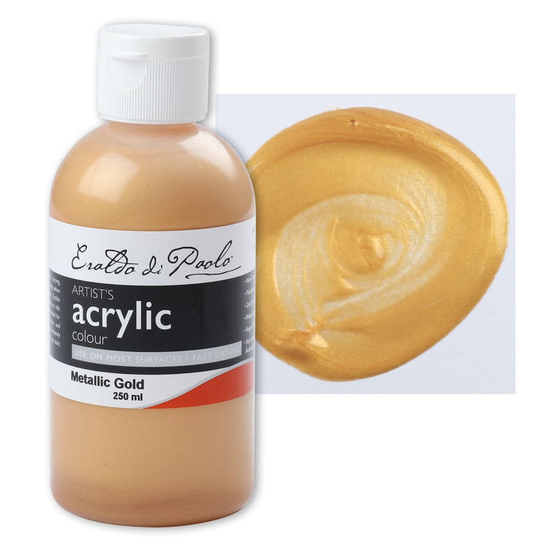 Eraldo di Paolo Acrylic Paint, Metallic Gold 250ml
