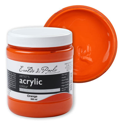 Eraldo di Paolo Acrylic Paint, Orange, 500ml