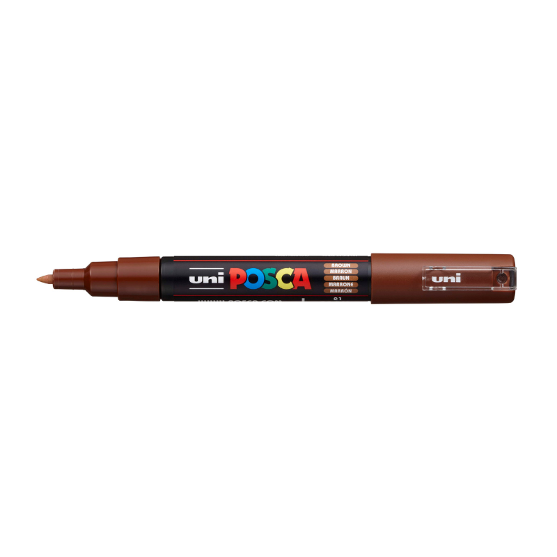 Posca PC1M Extra Fine Bullet Tip Paint Marker, Brown