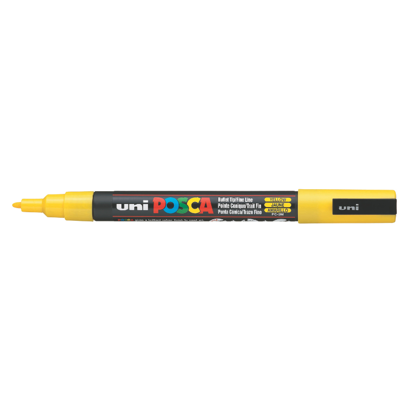 Posca PC-3M Fine Bullet Tip Paint Marker, Yellow