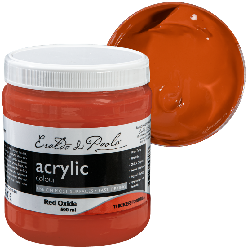 Eraldo di Paolo Acrylic Paint Red Oxide 500ml