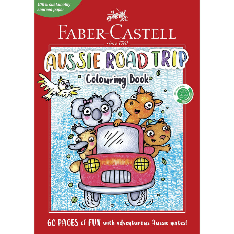 Faber Castell Aussie Road Trip 60pg Colouring Book