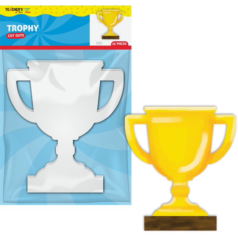 Teachers Choice Paper Shapes Trophy (15 Piece)
