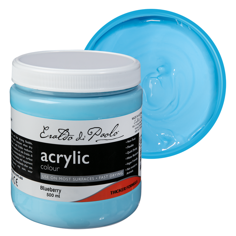 Eraldo di Paolo Acrylic Paint Pastel Blueberry 500mL