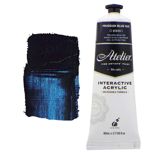 Atelier Interactive Artists Acrylic Paint, Prussian Blue Hue S1 80ml