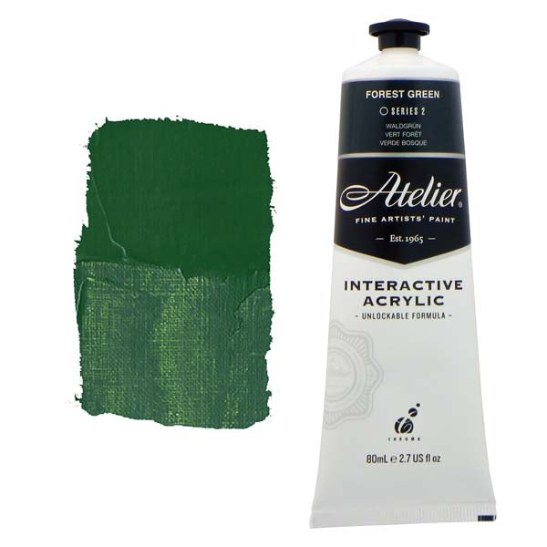 Atelier Interactive Artists Acrylic Paint, Forest Green S2 80ml