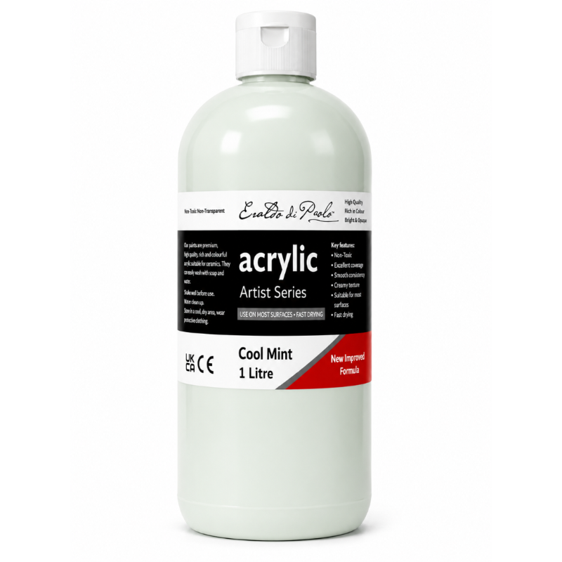 Eraldo di Paolo Acrylic Paint, Cool Mint, 1L