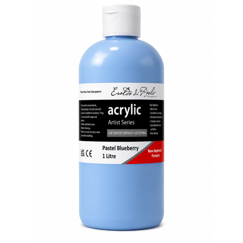 Eraldo di Paolo Acrylic Paint, Pastel Blueberry, 1L