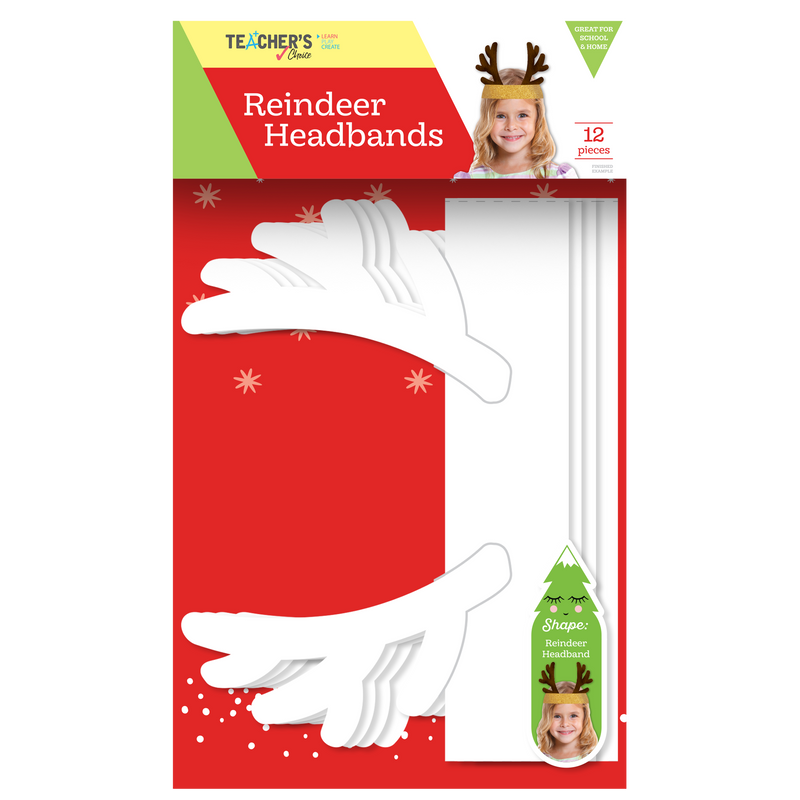 Teachers Choice Reindeer Headband 12Pk