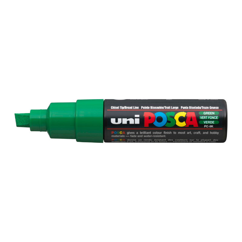 Posca PC 8K Bold Chisel Tip Paint Marker, Green