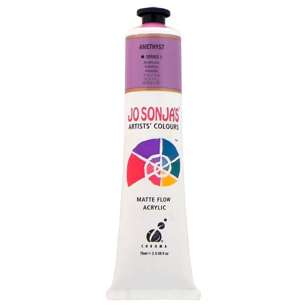 Jo Sonja's Matte Flow Acrylic Paint Amethyst 75ml S1