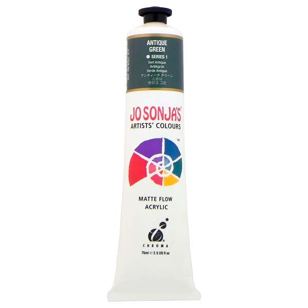 Jo Sonja's Matte Flow Acrylic Paint Antique Green 75ml S1