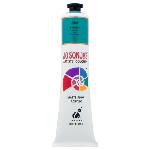 Jo Sonja's Matte Flow Acrylic Paint Aqua 75ml S1