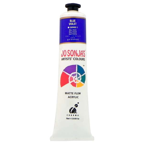 Jo Sonja's Matte Flow Acrylic Paint Blue Violet 75ml S1