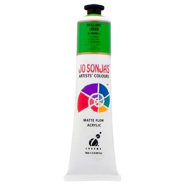 Jo Sonja's Matte Flow Acrylic Paint Brilliant Green 75ml S1
