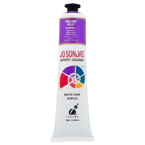 Jo Sonja's Matte Flow Acrylic Paint Brilliant Violet 75ml S1