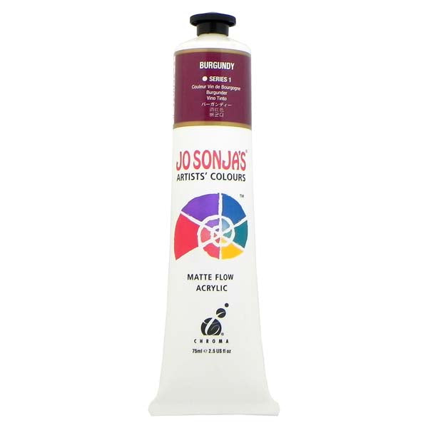 Jo Sonja's Matte Flow Acrylic Paint Burgundy 75ml S1