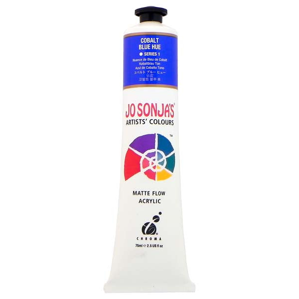Jo Sonja's Matte Flow Acrylic Paint Cobalt Blue Hue 75ml S1