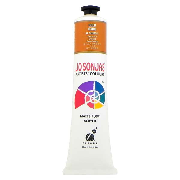Jo Sonja's Matte Flow Acrylic Paint Gold Oxide 75ml S1