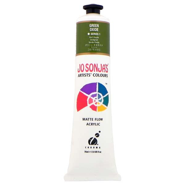 Jo Sonja's Matte Flow Acrylic Paint Green Oxide 75ml S1