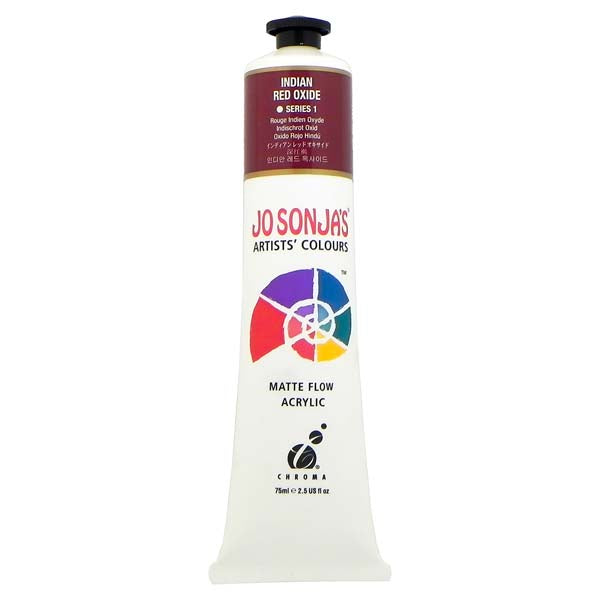 Jo Sonja's Matte Flow Acrylic Paint Indian Red Oxide 75ml S1