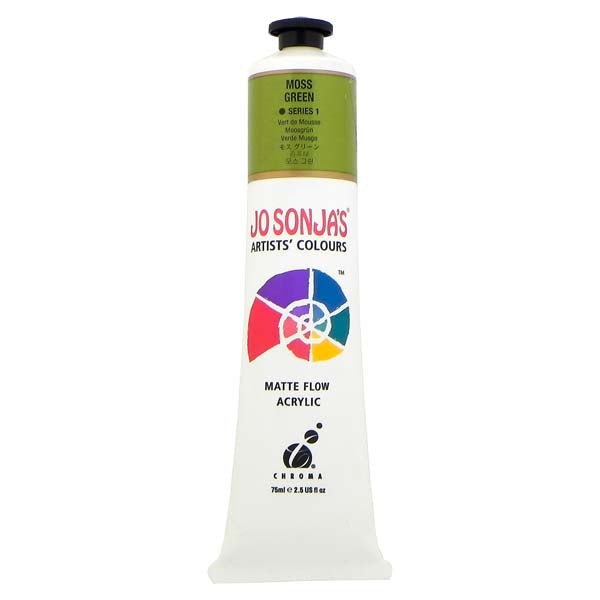 Jo Sonja's Matte Flow Acrylic Paint Moss Green 75ml S1