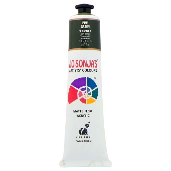 Jo Sonja's Matte Flow Acrylic Paint Pine Green 75ml S1
