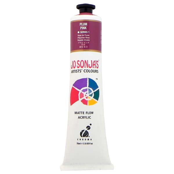 Jo Sonja's Matte Flow Acrylic Paint Plum Pink 75ml S1