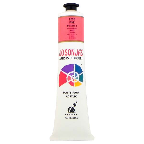 Jo Sonja's Matte Flow Acrylic Paint Rose Pink 75ml S1