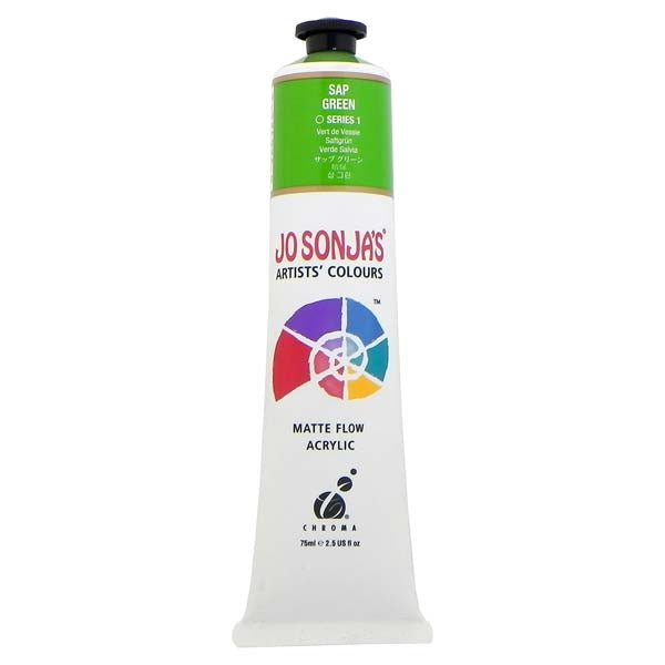Jo Sonja's Matte Flow Acrylic Paint Sap Green 75ml S1