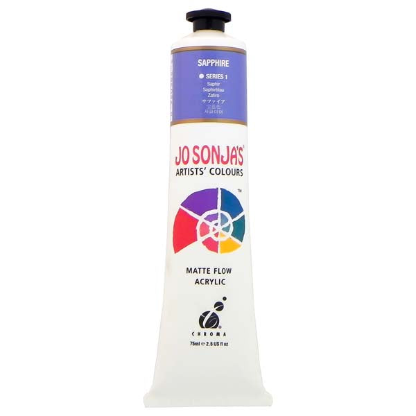 Jo Sonja's Matte Flow Acrylic Paint Sapphire 75ml S1