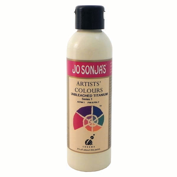 Jo Sonja's Matte Flow Acrylic Paint Unbleached Titanium 250ml S1