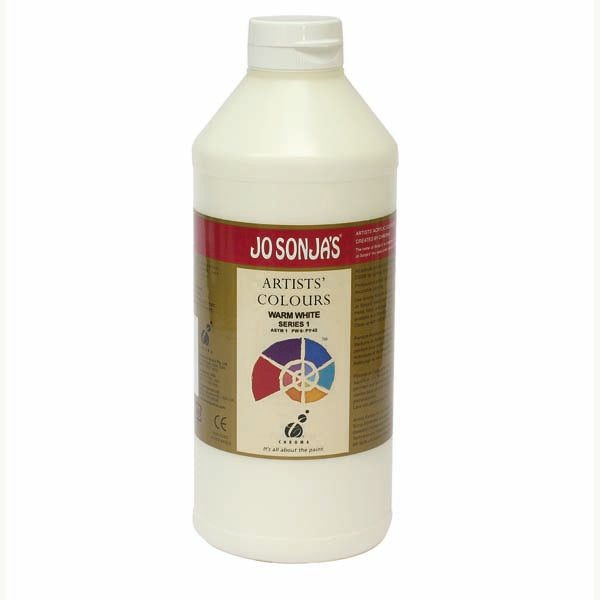 Jo Sonja's Matte Flow Acrylic Paint Warm White 1Lt