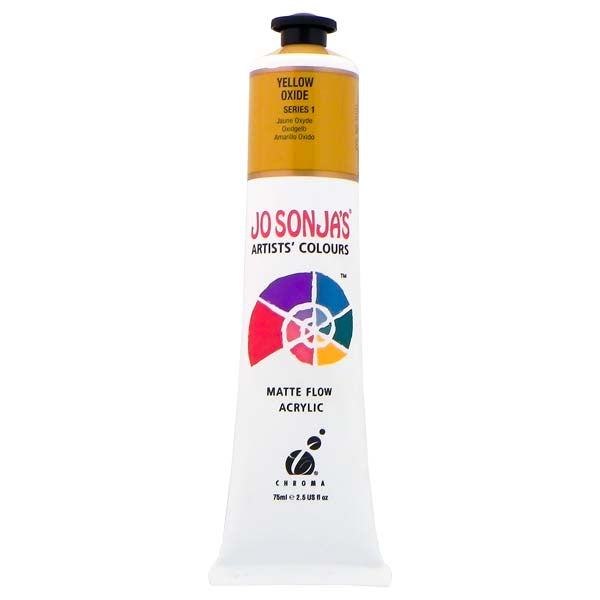 Jo Sonja's Matte Flow Acrylic Paint Yellow Oxide 75ml S1