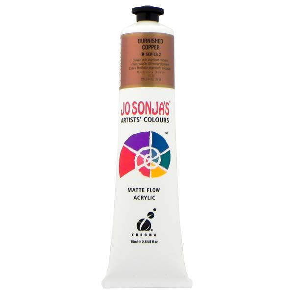 Jo Sonja's Matte Flow Acrylic Paint Burn Copper 75ml S2
