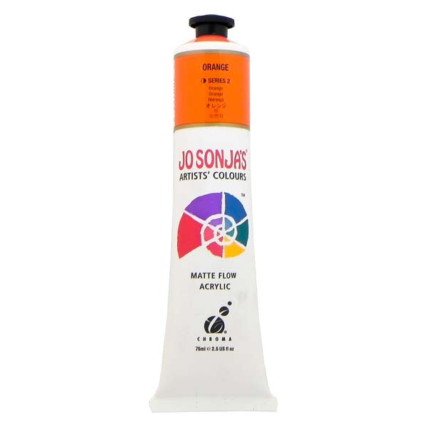 Jo Sonja's Matte Flow Acrylic Paint Orange 75ml S2