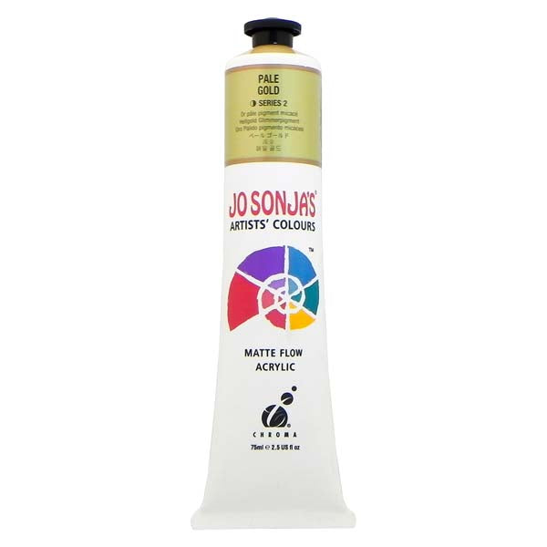 Jo Sonja's Matte Flow Acrylic Paint Pale Gold 75ml S2