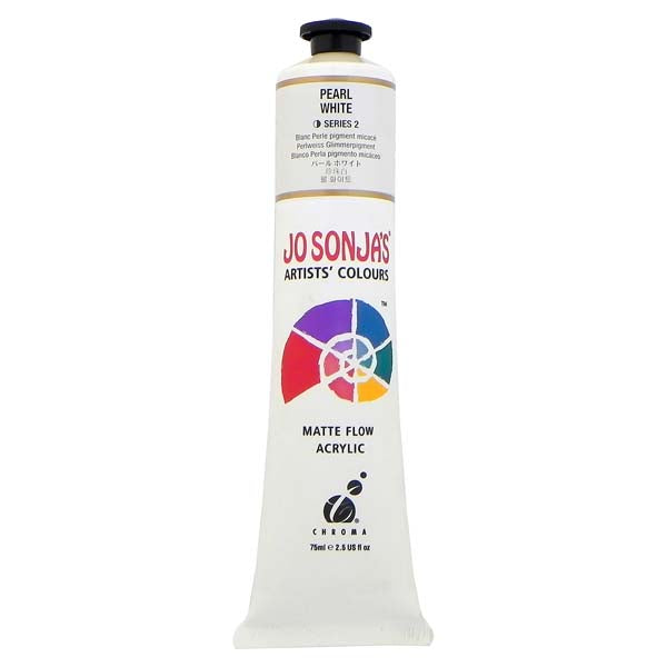 Jo Sonja's Matte Flow Acrylic Paint Pearl White 75ml S2