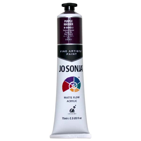 Jo Sonja's Matte Flow Acrylic Paint Purple Madder 75ml S2