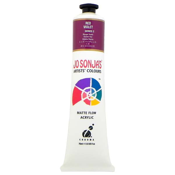 Jo Sonja's Matte Flow Acrylic Paint Red Violet 75ml S2