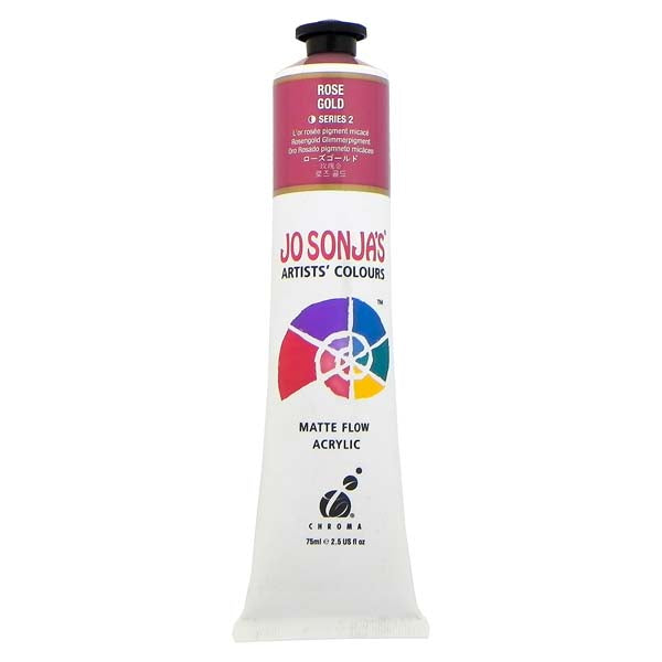 Jo Sonja's Matte Flow Acrylic Paint Rose Gold 75ml S2