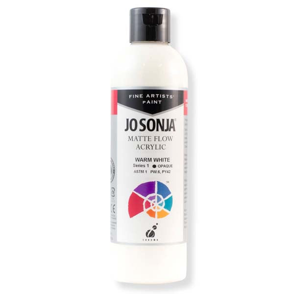 Jo Sonja's Matte Flow Acrylic Paint Warm White 250ml S1
