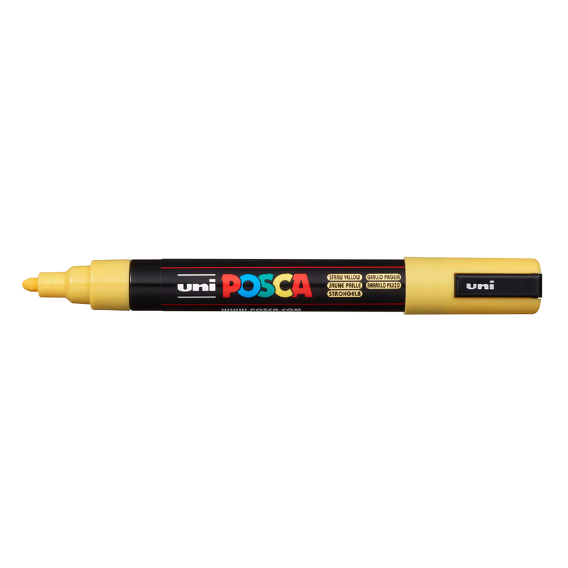 Posca PC-5M Medium Bullet Tip Paint Marker, Straw Yellow