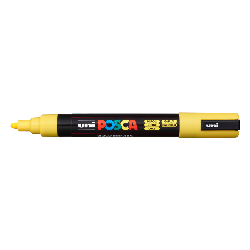 Posca PC-5M Medium Bullet Tip Paint Marker, Yellow