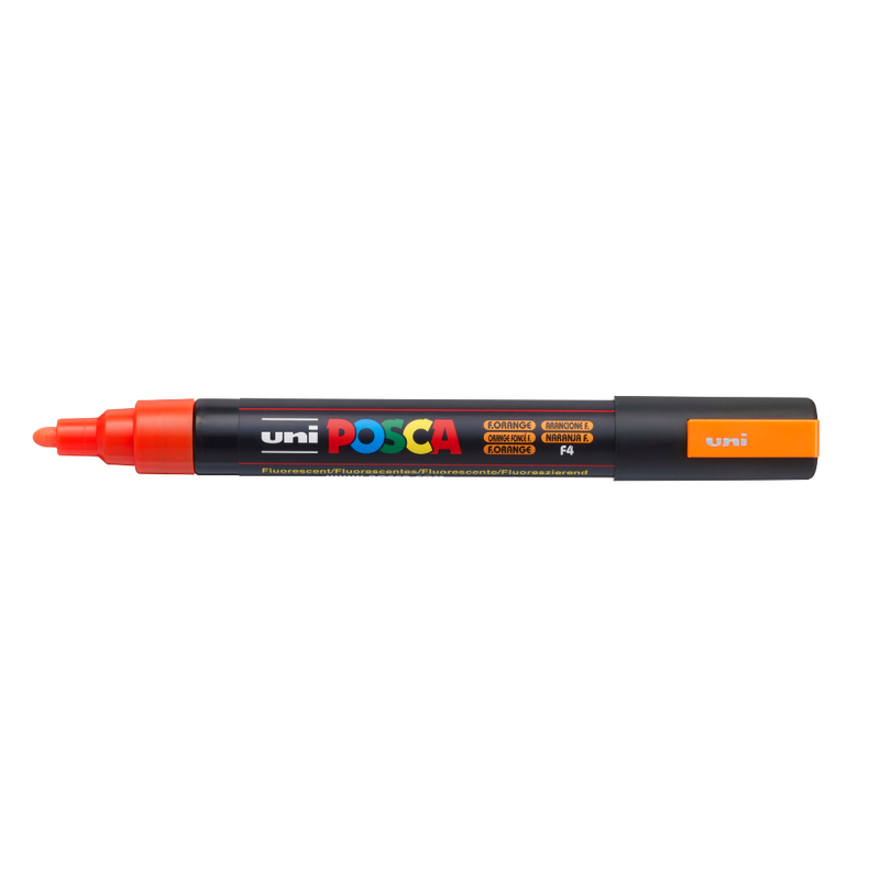 Posca PC-5M Medium Bullet Tip Paint Marker, Fluoro Orange